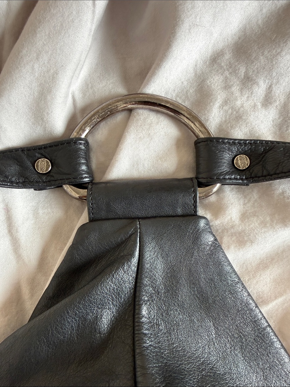 Vintage 90s Ssamzie Leather Backpack - Picture 7 of 8